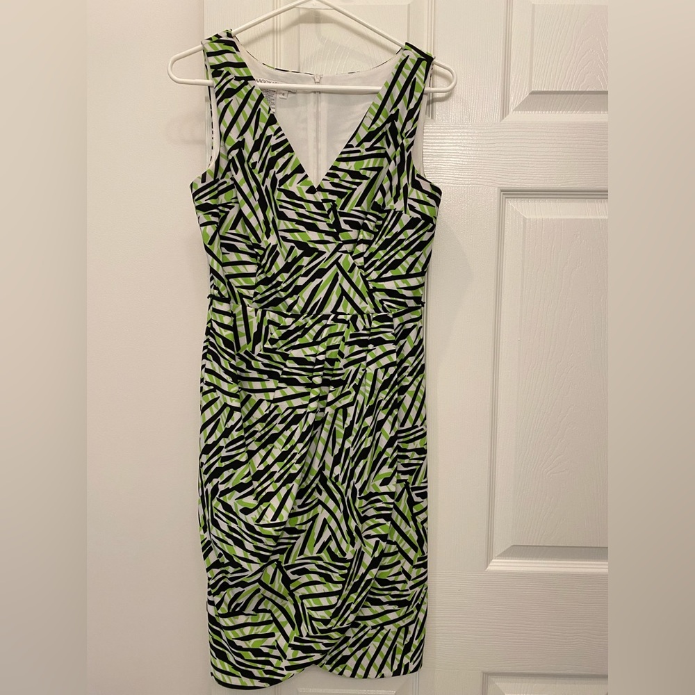 Tropical day to night wrap dress. Size 6